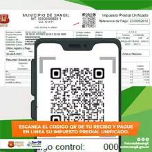 Desde la comodidad de su hogar a través del QR podrá realizar su trámite virtual del pago del predial
