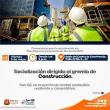 Socialización del PBOT dirigida al gremio de la Construcción