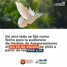 Programa audiencia de formulación de imputación e imposición de medida de aseguramiento