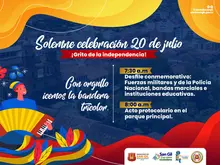 Solemne celebración 20 de julio Grito de la Independencia