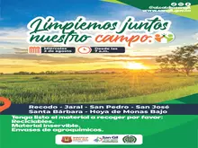 Limpiemos juntos nuestro campo miércoles 02 de agosto