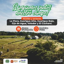 Limpiemos juntos nuestro campo jueves 17 de agosto