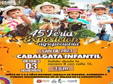 Cabalgata infantil 45 Feria Exposición agropecuaria San Gil 2023