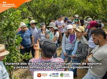 Visita universitaria para conocer la producción agroindustrial de la región