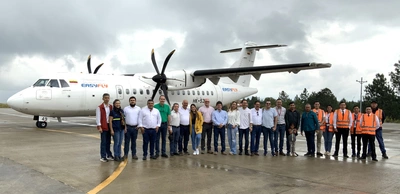 Aterrizaje de vuelo de calibración y estudio técnico para ruta comercial