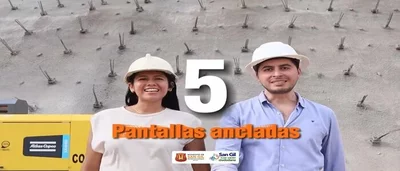 Cinco pantallas ancladas en San Gil