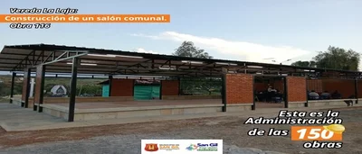 Obras en las comunidades rurales para mejorar sus infraestructuras para sus encuentros comunales