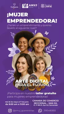 Taller gratuito para mujeres emprendedoras: Arte digital para el futuro