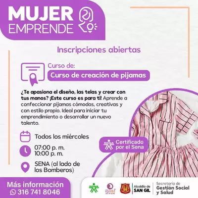 Sueños que se Cosen: Curso de Creación de Pijamas