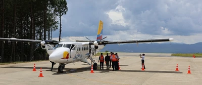 San Gil celebró el vuelo inaugural de SATENA y el inicio de su conectividad aérea con Medellín y Bucaramanga