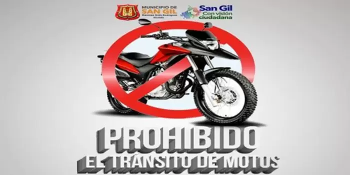 Prohibido el tránsito de motos los fines de semana en el casco urbano de San Gil