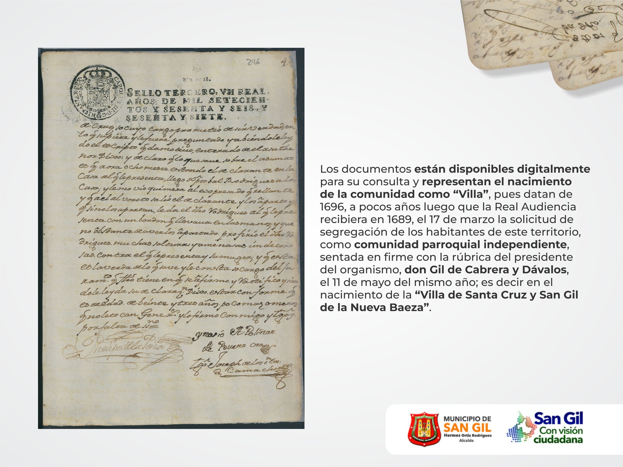 Reconocimiento del Archivo General de la Nación por recuperar archivos de hace 300 años