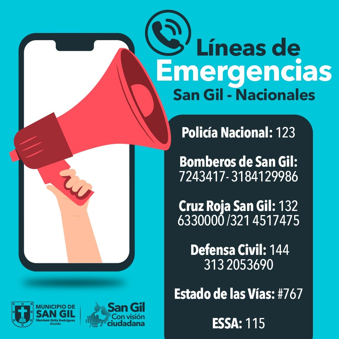 Líneas de Emergencias San Gil