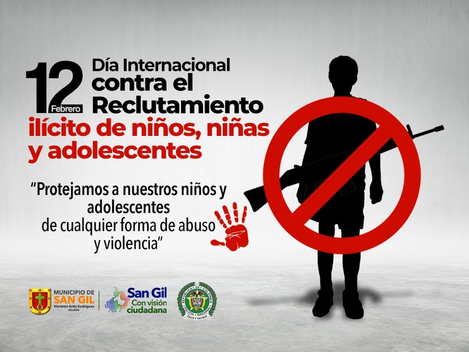 Día Internacional en Contra del Reclutamiento Ilícito de Niños, Niñas, Jóvenes y Adolescentes
