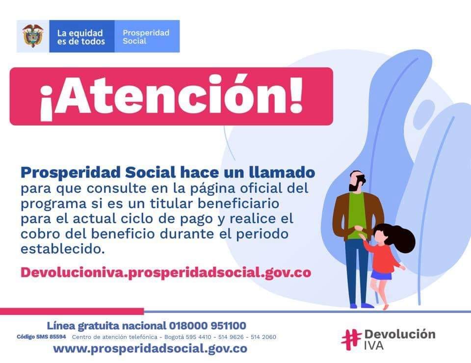 ¡Atención! Prosperidad Social hace un llamado para consultar si es